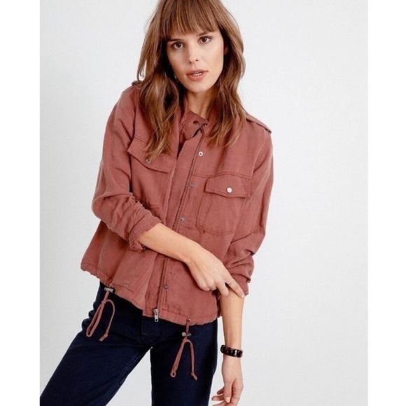 Women's Collin’s Utility Jacket in Brick - Picture 1 of 16